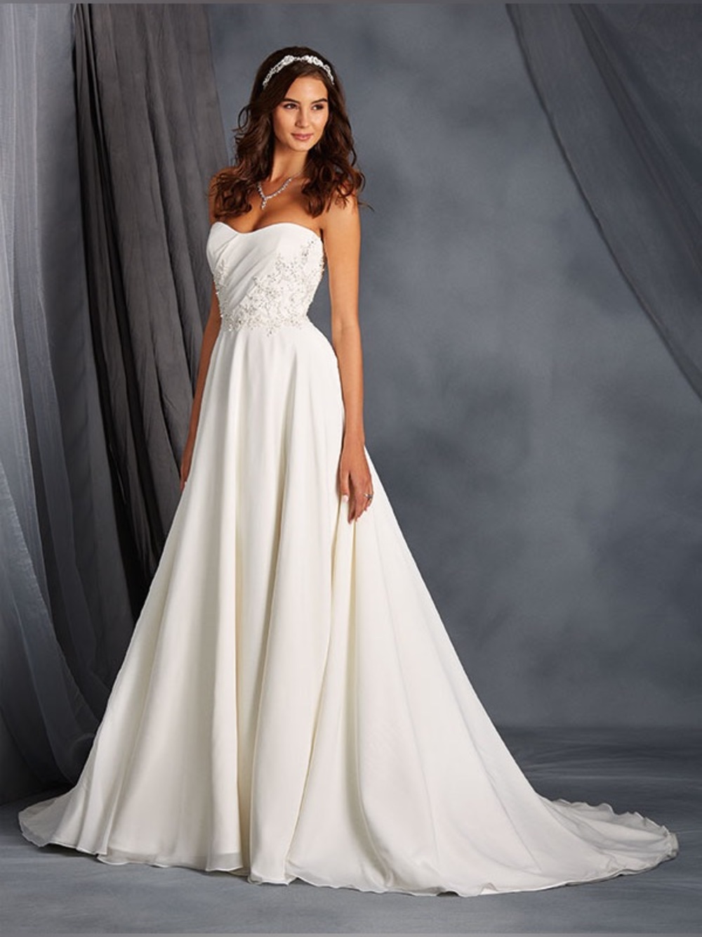 NWT Alfred Angelo White Lace Beaded Wedding Bridal Gown Dress 16